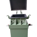 SOUNDPROOFING CLAMSHELL VIBRATORY GRINDING MACHINE